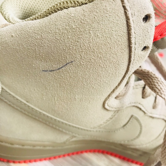 NWT Nike Air Force 1 High GS Khaki W AUTHENTIC - Picture 8 of 8